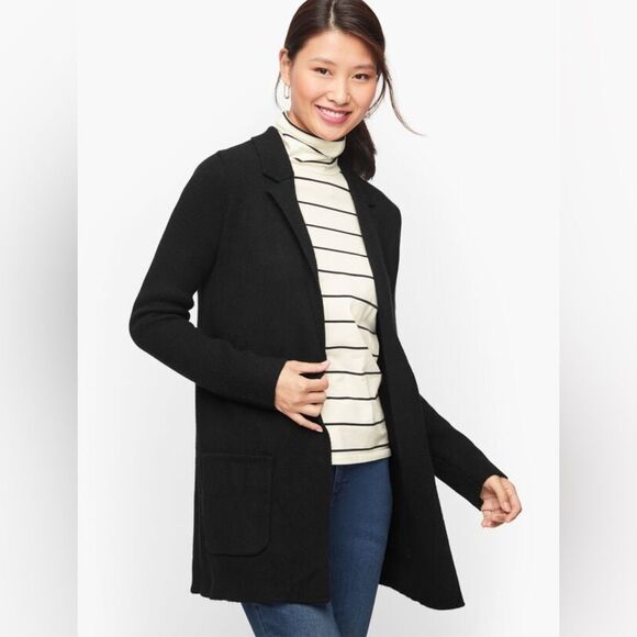 Talbots Notch Collar Sweater Wool Blend Size L - Picture 1 of 10